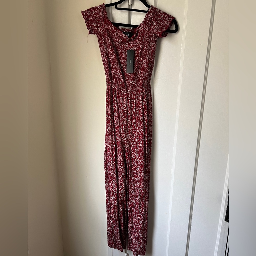 LULUS Red Pant Romper